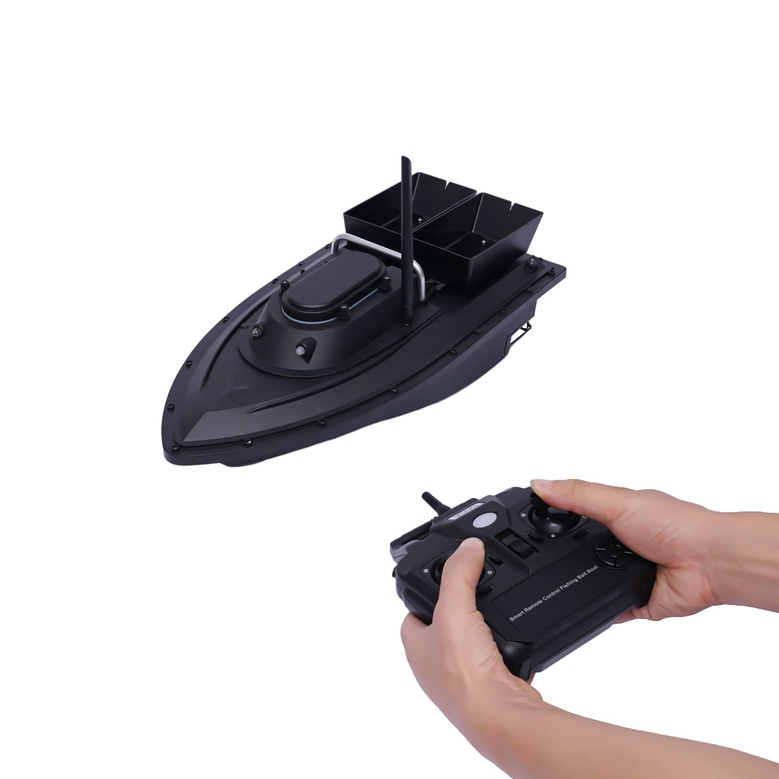 XUEMANSHOP Fishing Bait Boat with Built-in 5200mAh Battery, 500m Remote Control Auto Cruise Camouflage Bait Boat for Lakes, Ponds & Rivers - Perfect for Carp Fishing, Catfish & Freshwater Angling