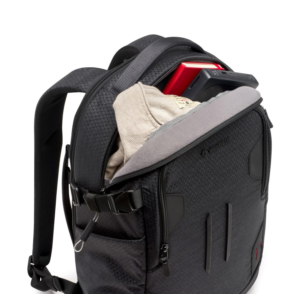 Manfrotto PRO Light Backloader S Professional Camera Backpack - Top & Rear Access, Double Tripod Mount, Customizable Dividers (Black) - Perfect for Travel, Outdoor Photography & Studio Shoots