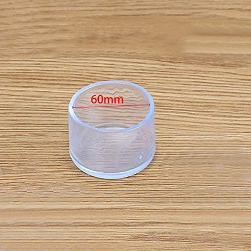 16-Piece Rubber Chair Leg Protectors - Non-Slip Furniture Feet Caps, Dust Cover Socks & Floor Protector Pads (40mm Round, 8-Pack) - Perfect for Hardwood Floors, Dining Tables & Office Chairs