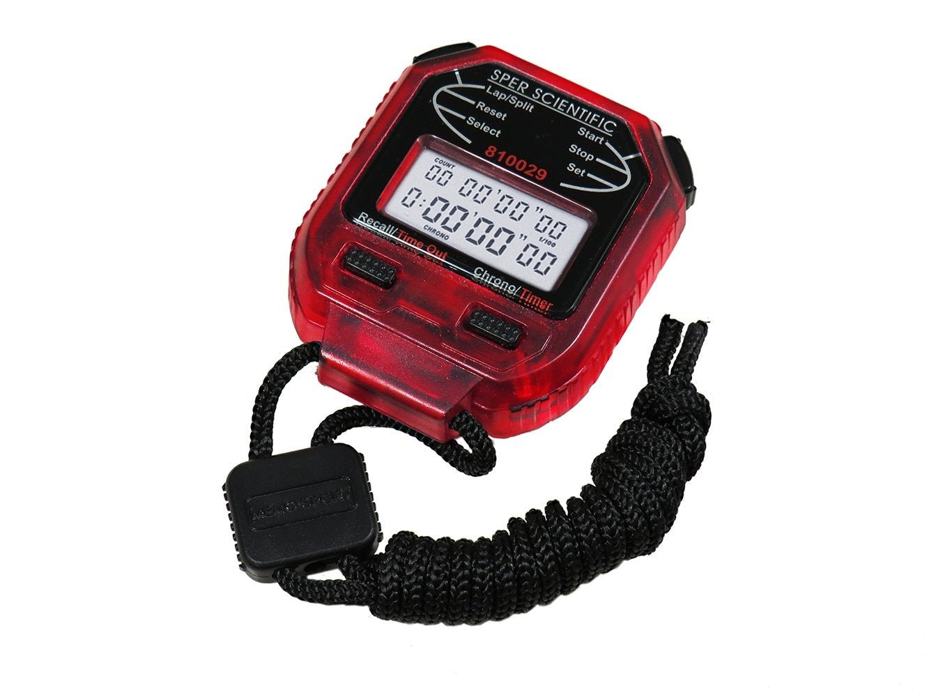 Professional Digital Stopwatch for Sports Training, Lab Experiments & Classroom Activities - High Precision Observational Research Timer with Lap/Split Memory