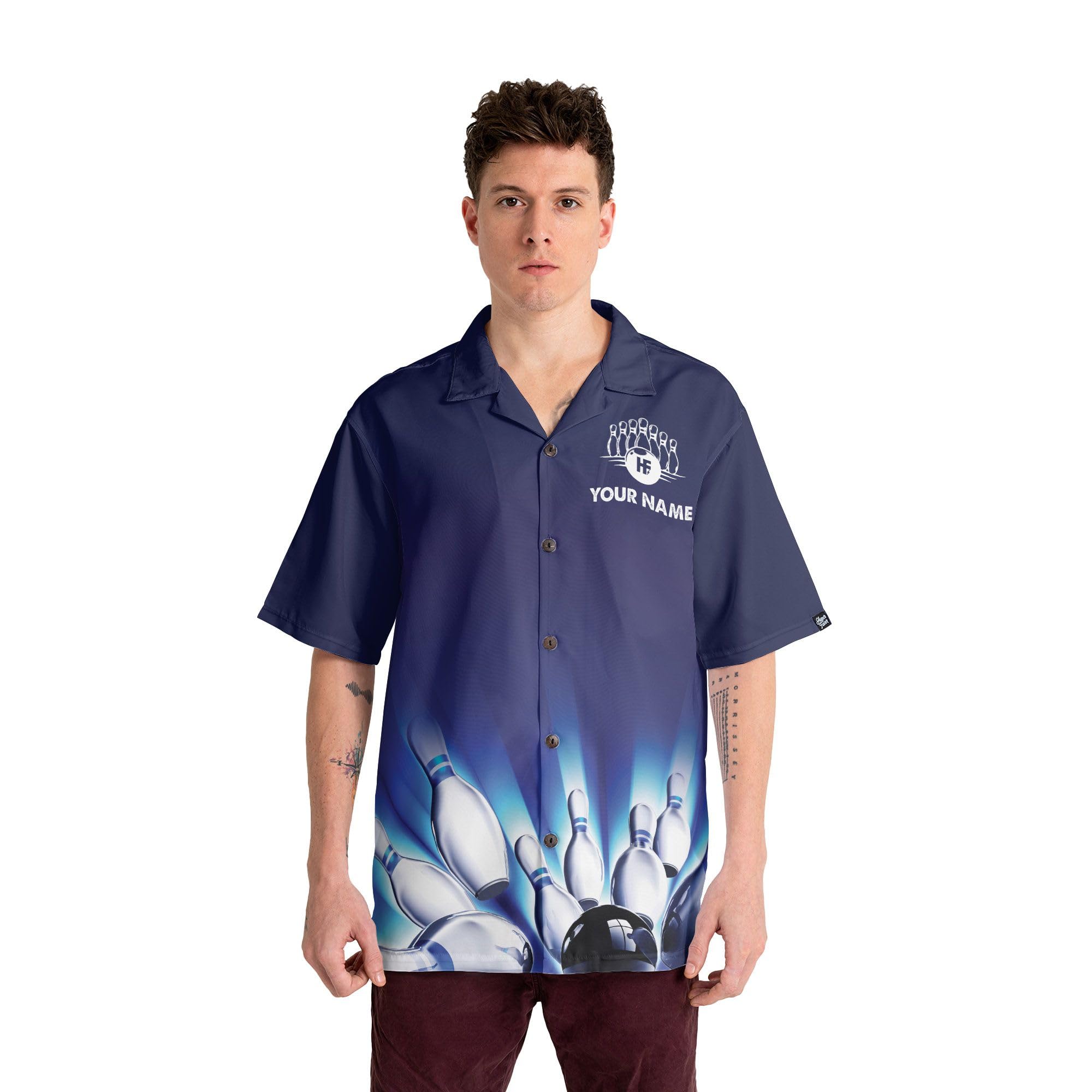 Custom Personalized Bowling Shirts with Names for Men & Women | Stylish Hawaiian Bowling Team Shirts | Perfect for Bowling Leagues, Tournaments & Casual Wear