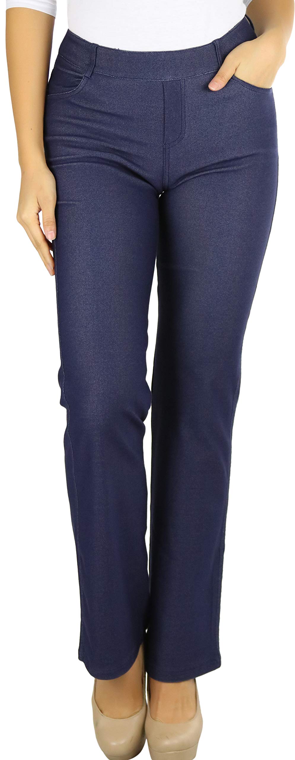 Stylish Women's High Waist Boot-Cut Dress Pants for Work & Office - Professional Trousers with Flattering Fit for Business Casual & Formal Occasions