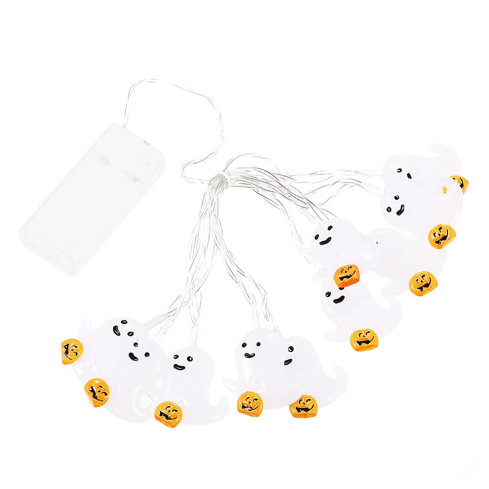 Halloween LED String Lights - Pumpkin Ghost Skeletons Spider Bat Lights for Indoor Home Bar & Halloween Party Decorations | Spooky Lighting for Haunted Houses, Porch Decor & Holiday Celebrations