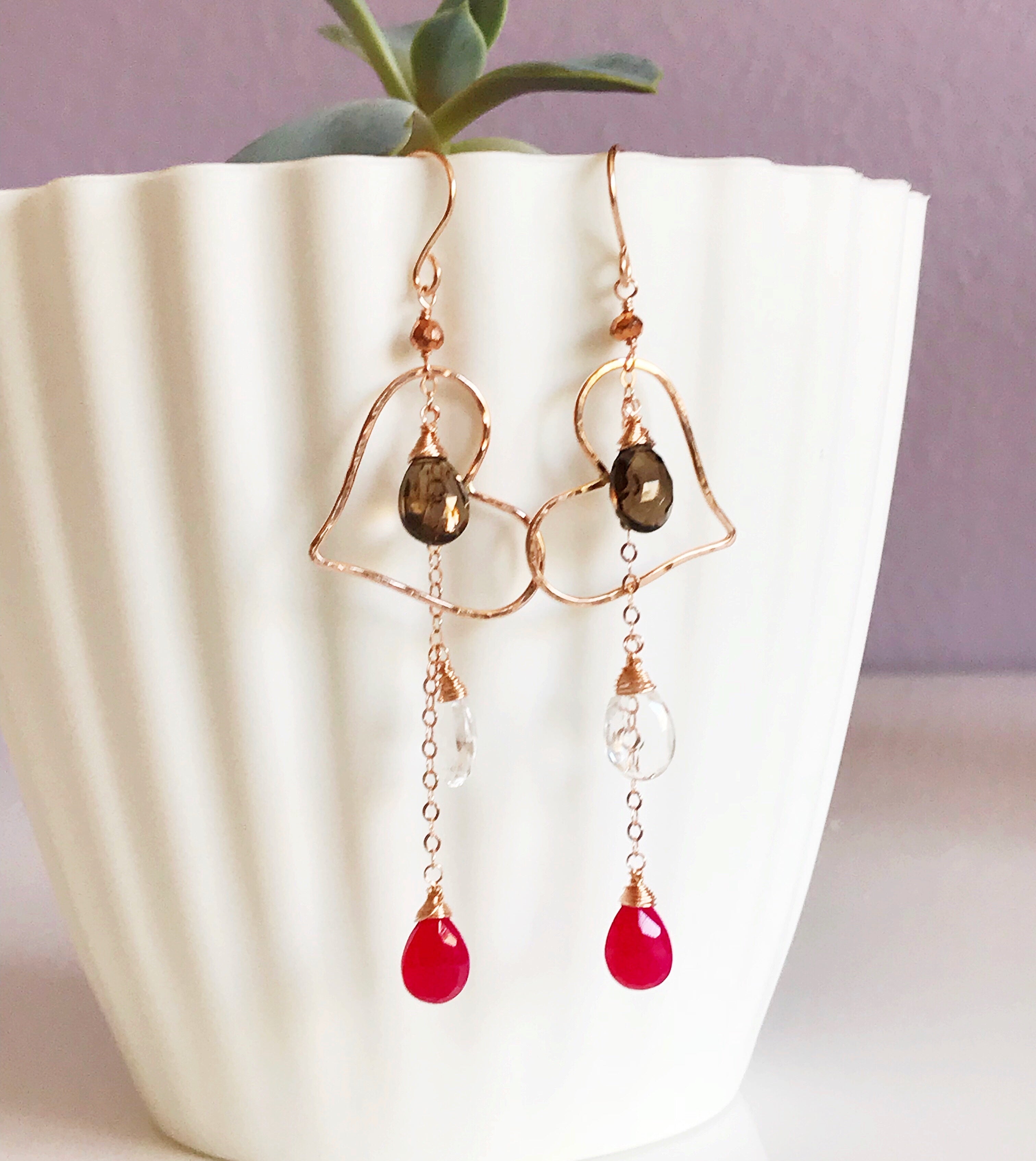 Aiko E142 Elegant Dangle Earrings for Women - Perfect for Parties, Weddings & Everyday Wear