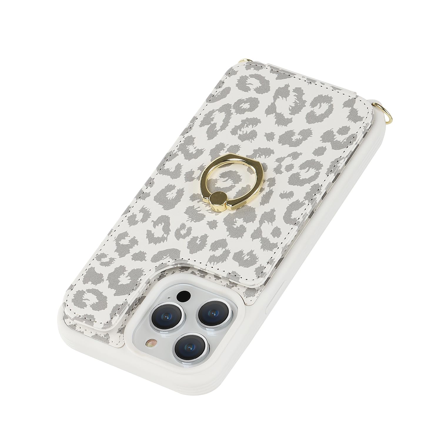 Premium iPhone 15 Pro Max Case with Card Holder & Wrist Strap - 6.7