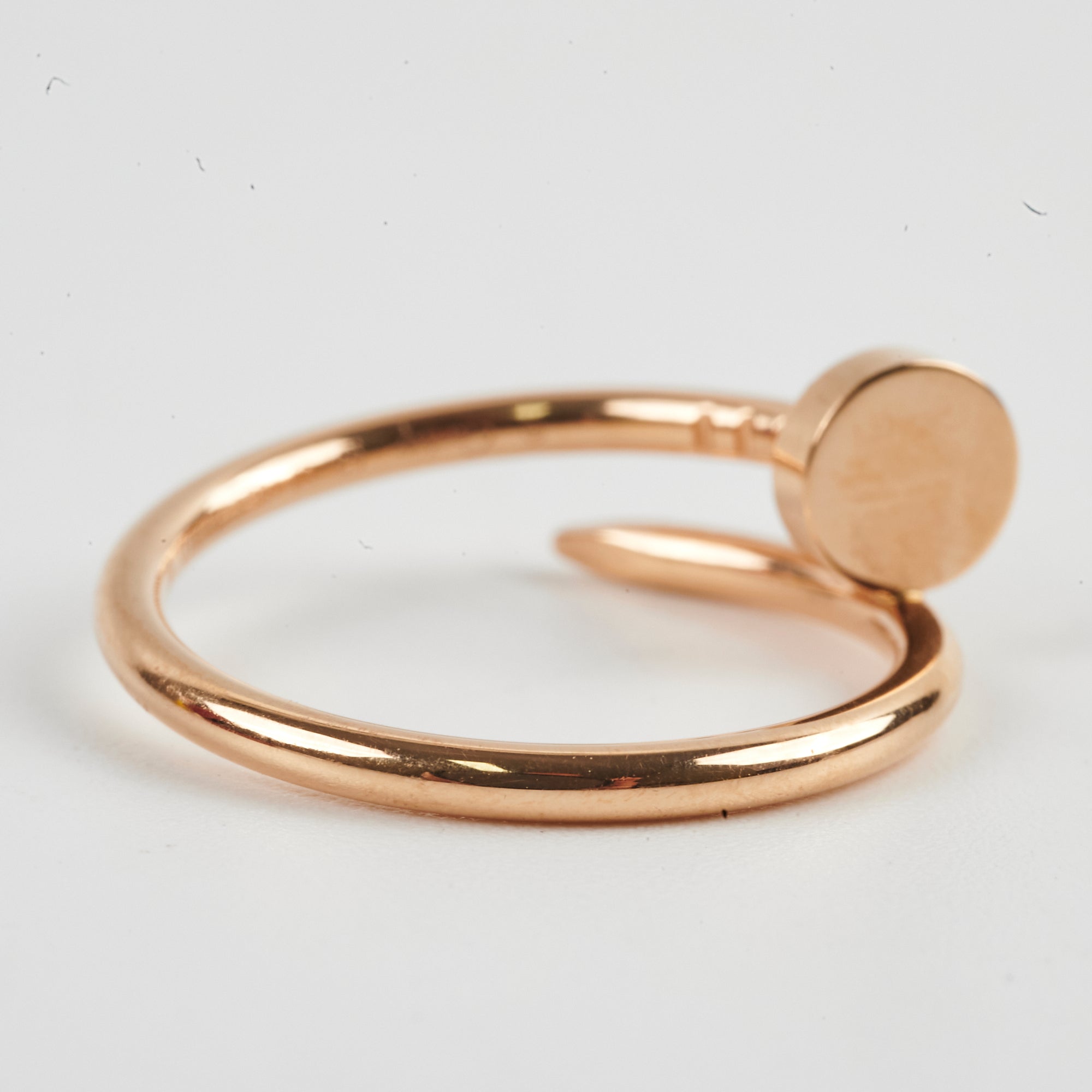 Cartier Small Juste Un Clou JUC Ring - 18K Rose Gold Nail Design Ring - Size 53 (US 6.25) - Luxury Jewelry Gift for Women - Perfect for Anniversary, Birthday & Special Occasions
