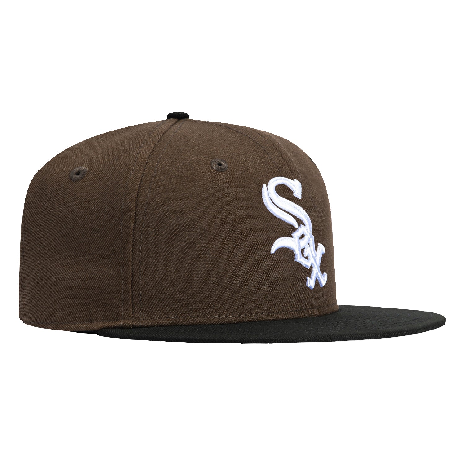 New Era 59Fifty Chicago White Sox Baseball Cap - Adjustable Brown & Black MLB Fitted Hat for Men & Women - Perfect for Baseball Games, Streetwear Fashion & Sports Fans