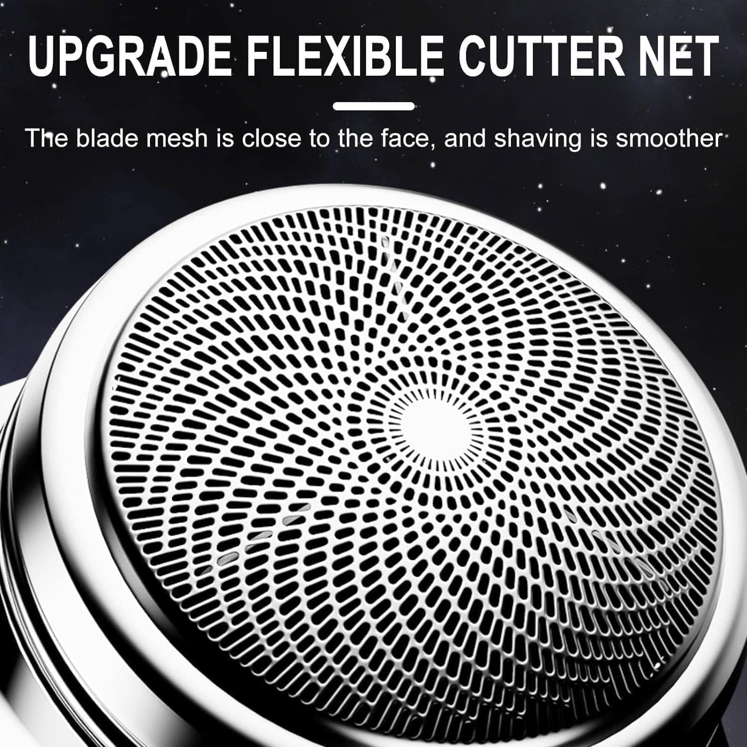 Epocra Mini Electric Shaver for Men - Portable Rechargeable Wet/Dry Waterproof Shaver with Powerful Motor - Travel & Gym Essential - Perfect for Home, Office & On-the-Go Grooming (Sapphire Blue)