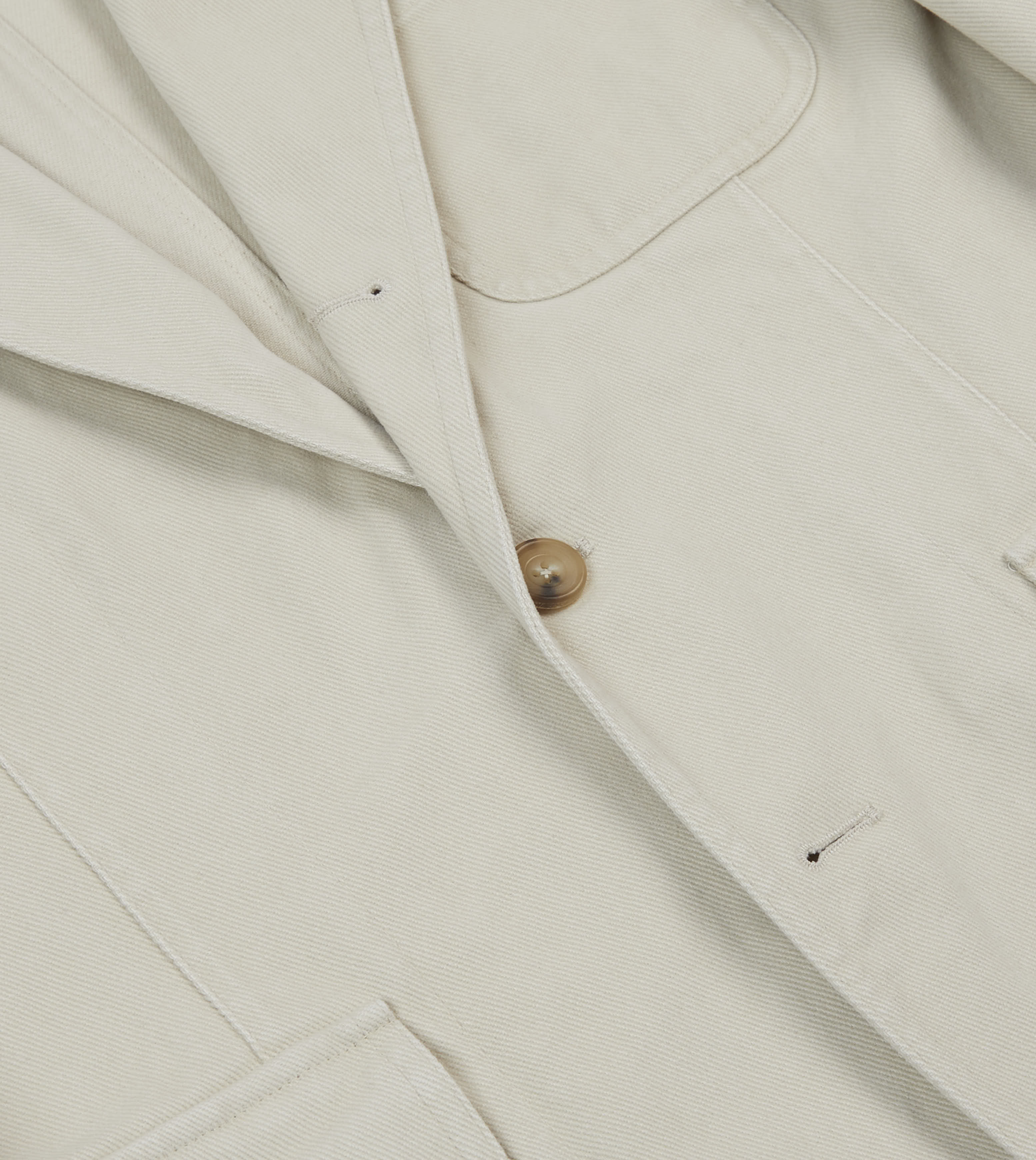 Ecru Heavy Cotton Twill Games Blazer Mk. I - Premium Men's Casual Jacket for Golf, Tennis & Outdoor Sports
