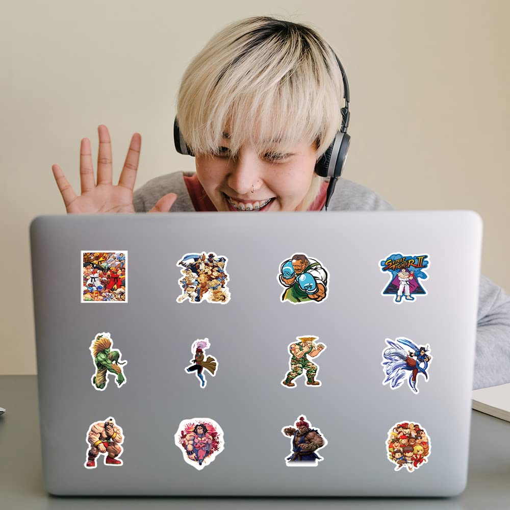 52Pcs Waterproof Vinyl Stickers for Games Merch - Decals for Water Bottles, Laptops, Phones, Skateboards & Cars - Perfect for Kids, Teens & Adults - Great for Party Decorations, Favors & DIY Projects