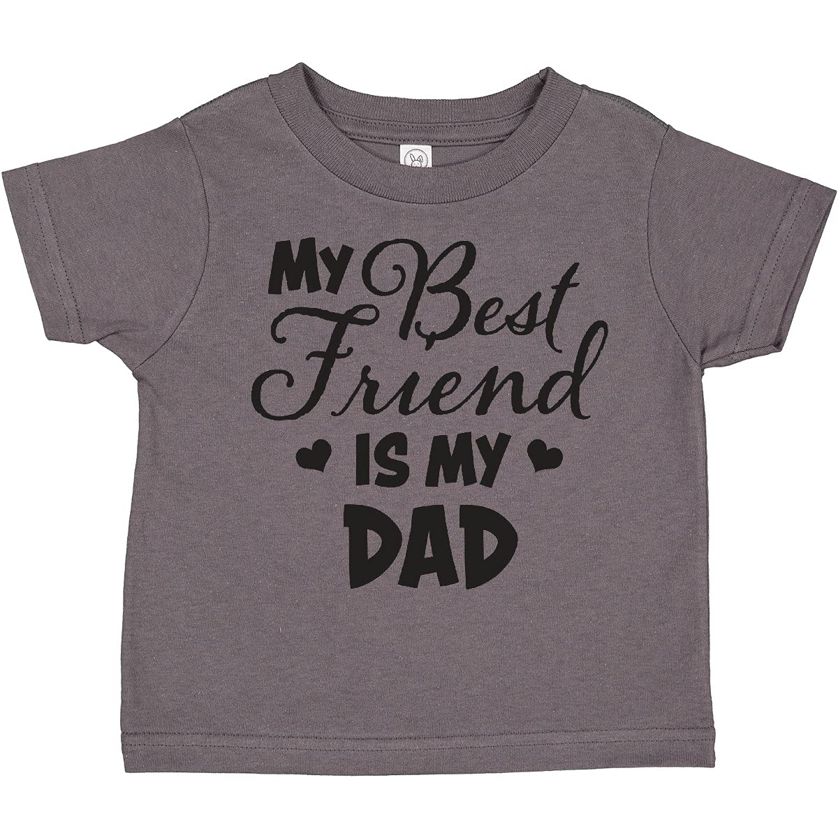 My Best Friend is My Dad with Hearts Toddler T-Shirt - Perfect for Father's Day, Family Photos, and Everyday Playtime