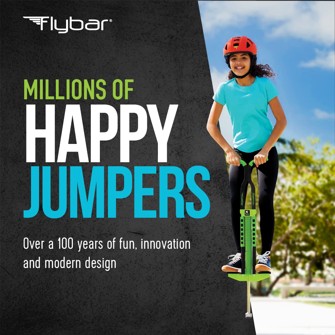 Flybar Master Pogo Stick for Kids & Teens - 80-160 lbs Weight Limit, Non-Slip Pegs & Comfortable Grip Handles - Best Outdoor Jumping Toy for Boys & Girls Ages 9+ - Perfect for Backyard Play, Exercise & Birthday Gifts