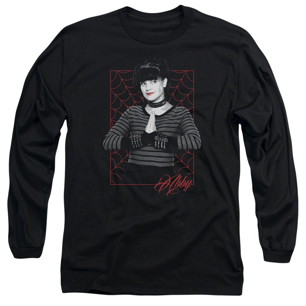 NCIS Men's Abby Sciuto Long Sleeve Graphic T-Shirt - XX-Large Black Cotton Tee for Fans, Casual Wear & TV Show Merchandise