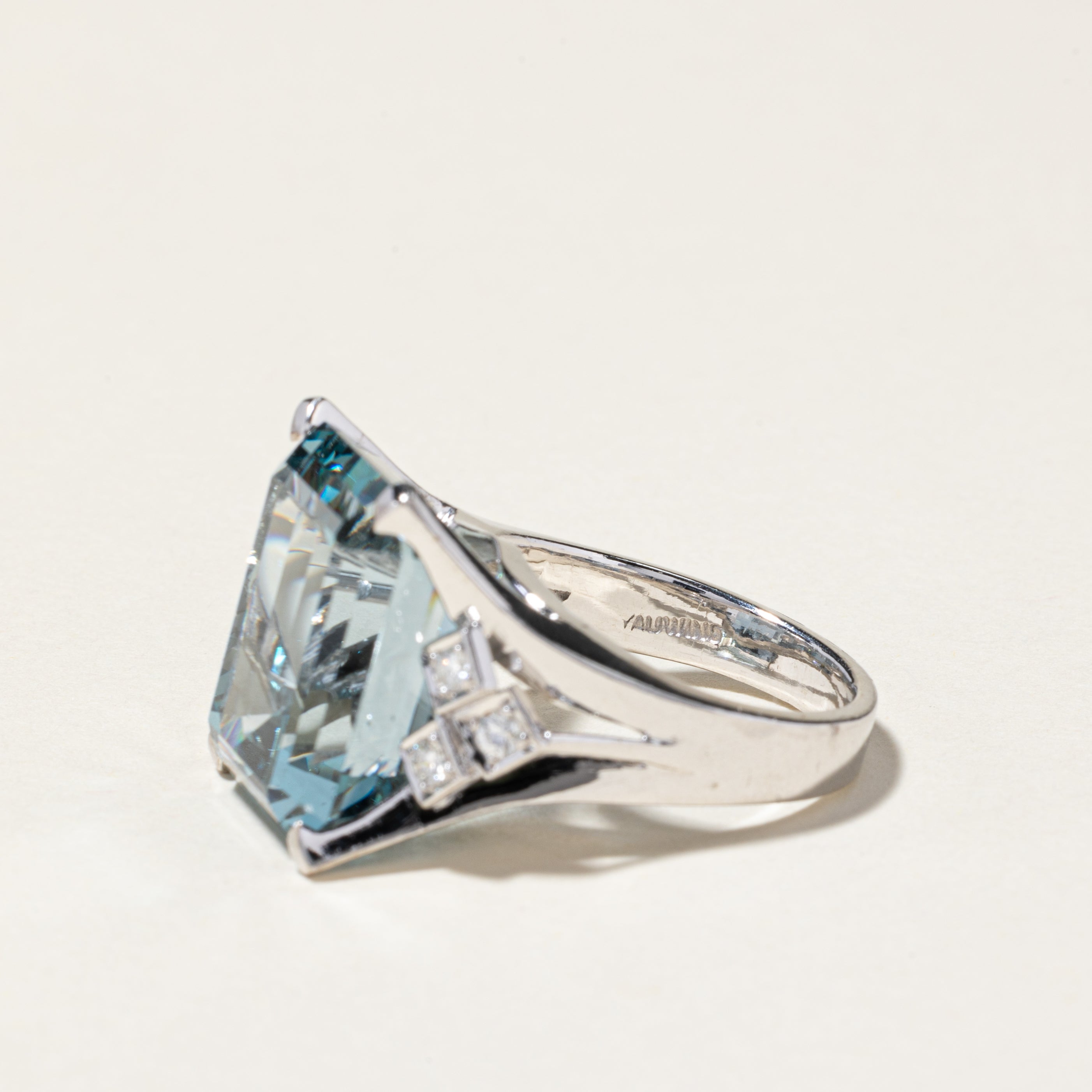 22.00ct Synthetic Spinel & 0.16ct Diamond Cocktail Ring - Size 6.5 | Elegant Evening Party Jewelry for Women | Perfect for Weddings, Anniversaries & Special Occasions