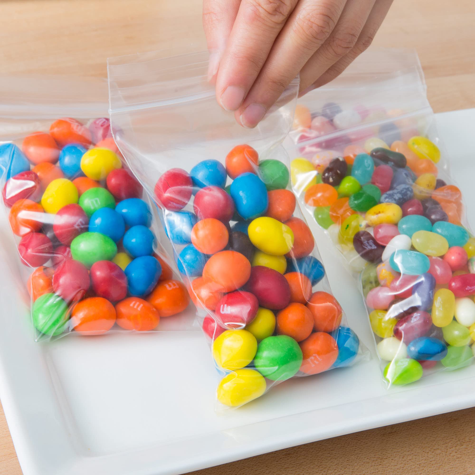 APQ 3x6 Inches Clear Reclosable Zipper Bags - 1000 Pack of 2 Mil Thick Waterproof Plastic Storage Bags with Secure Zipper Closure | Jewelry, Crafts, Beads, Small Parts Organizer | Perfect for Home, Office & Industrial Use
