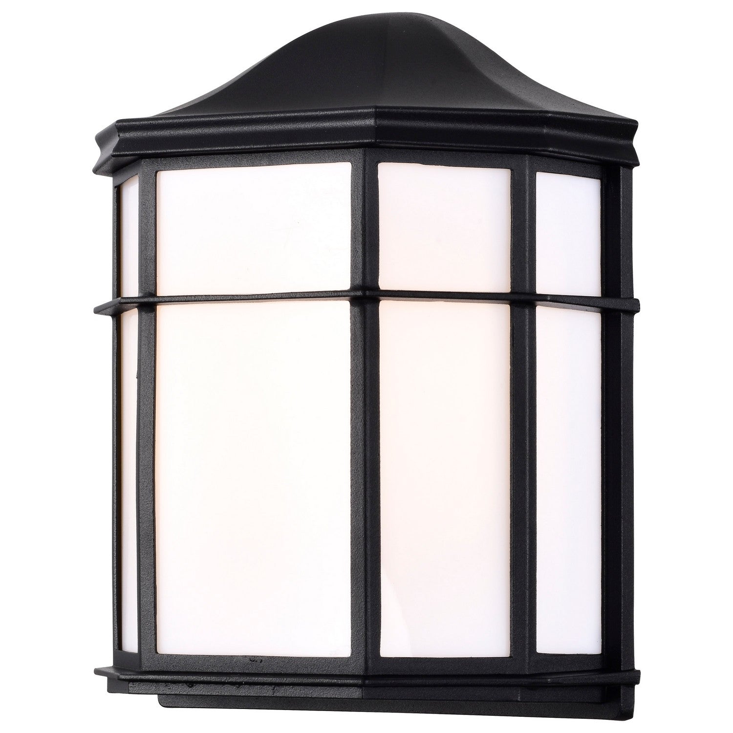 10 LED Cage Wall Lantern - 600 Lumen, 3000K Warm White, Black Outdoor Light Fixture - Perfect for Porch, Patio, Garden & Exterior Home Lighting