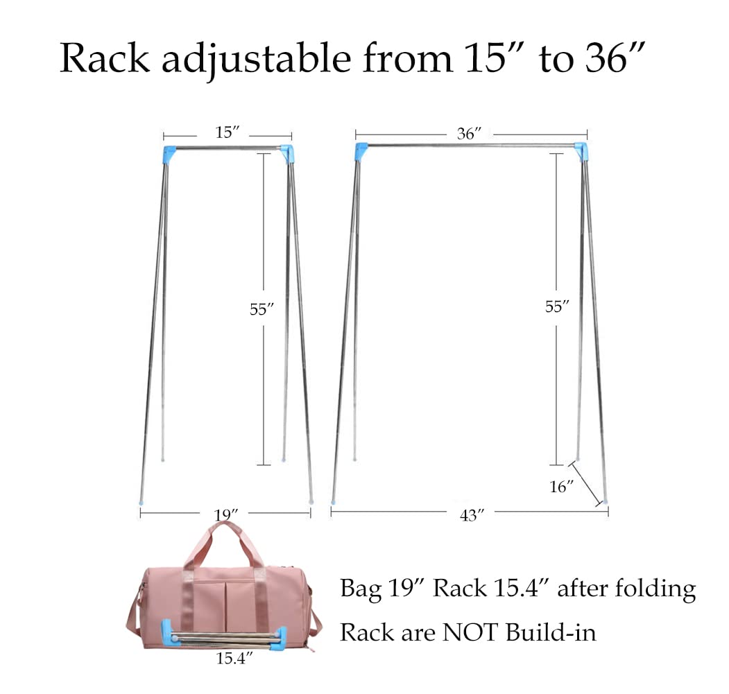 Waterproof Gym Dance Weekender Bag for Women & Teens - 19