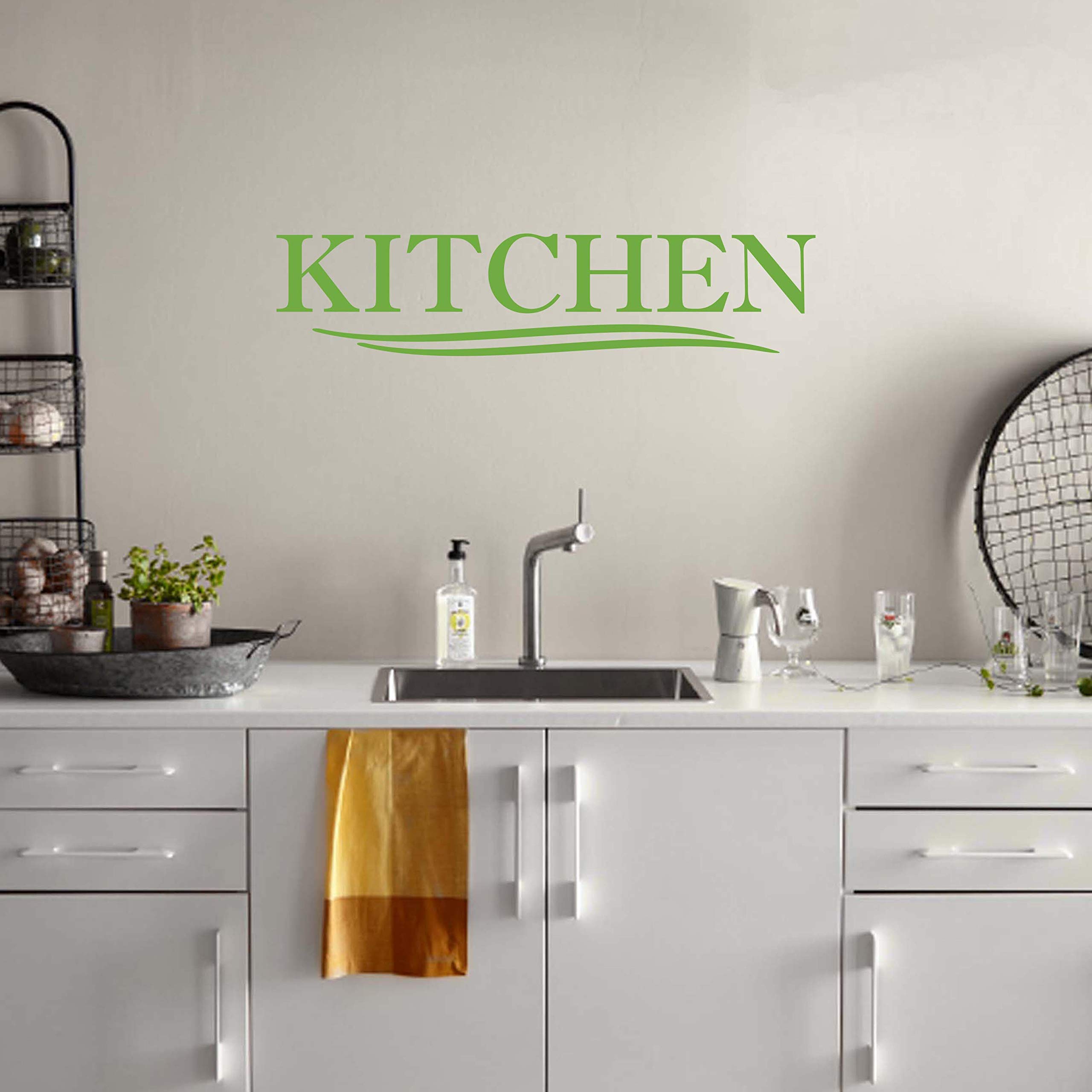 Vinyl Quote Me Kitchen Wall Decal Stickers - 55x12.5 Inch Light Green Removable Wall Art for Home Decor - Perfect for Kitchens, Dining Rooms & Coffee Shops