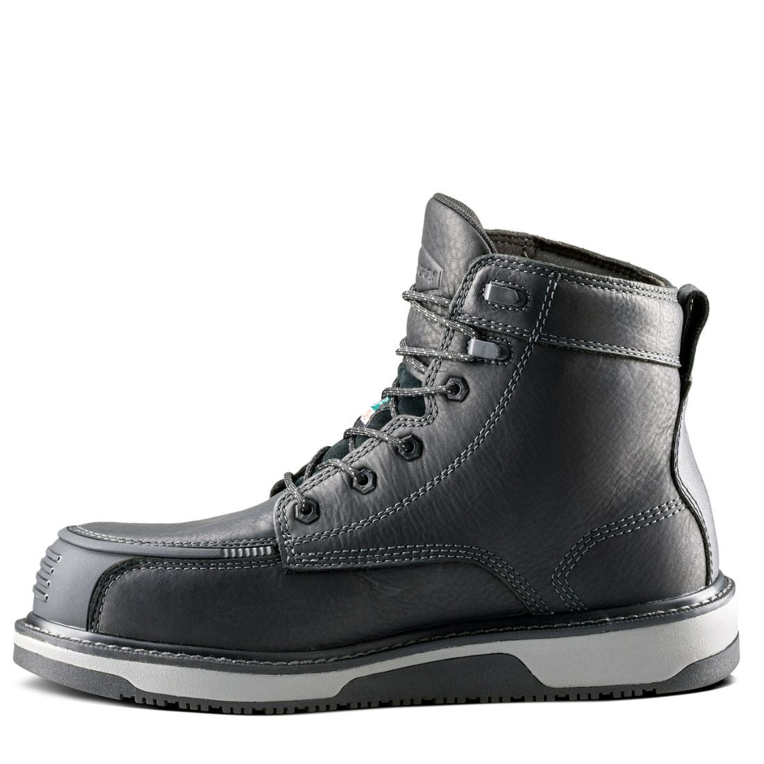 Terra Ironstone Men's 6-Inch Waterproof Composite Toe Work Boot 839GBK - Black | Heavy Duty Safety Shoes for Construction, Oil Rig & Outdoor Work