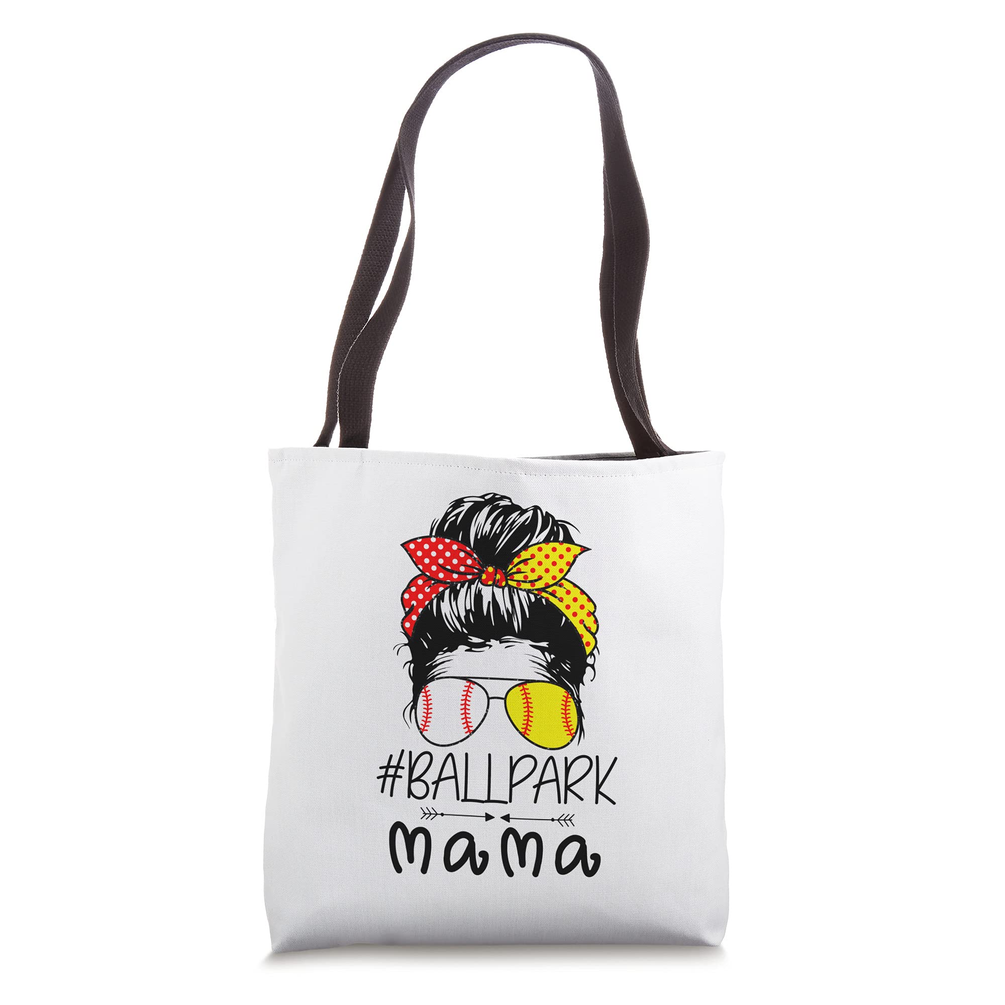 BallPark Mama Baseball Softball Tote Bag for Mom - Perfect Mother's Day Gift for Baseball Moms, Team Sports & Game Day Essentials - Great for Practice, Games & Cheering from the Stands