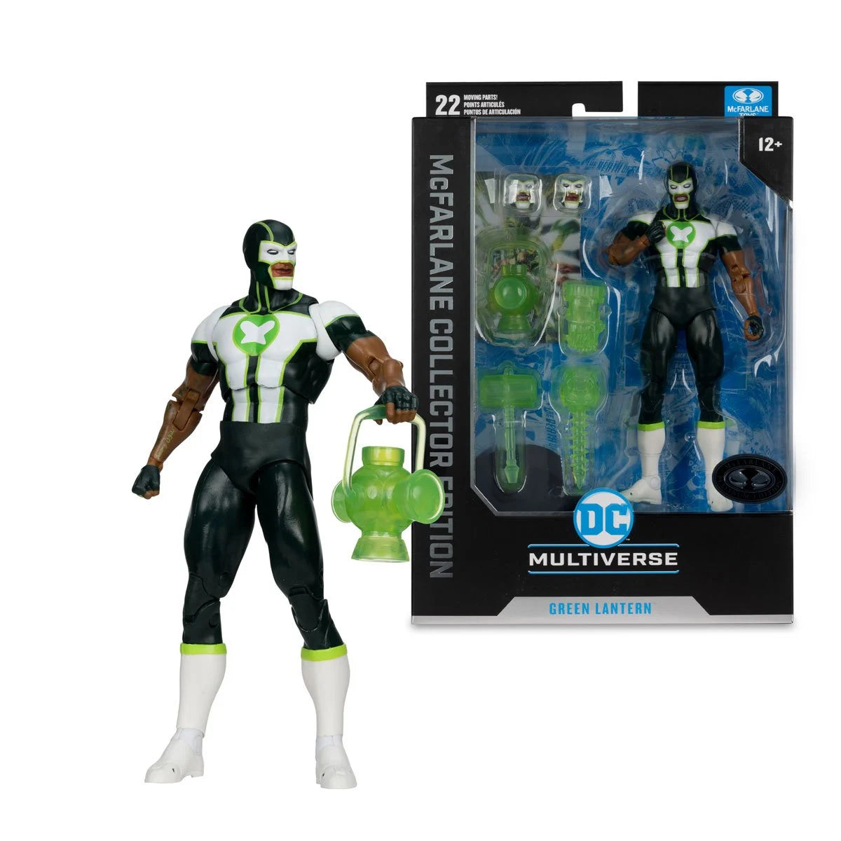 Green Lantern Simon Baz Platinum Edition DC Multiverse 7-Inch Collector Action Figure - Perfect for DC Comics Fans, Display & Cosplay Accessories