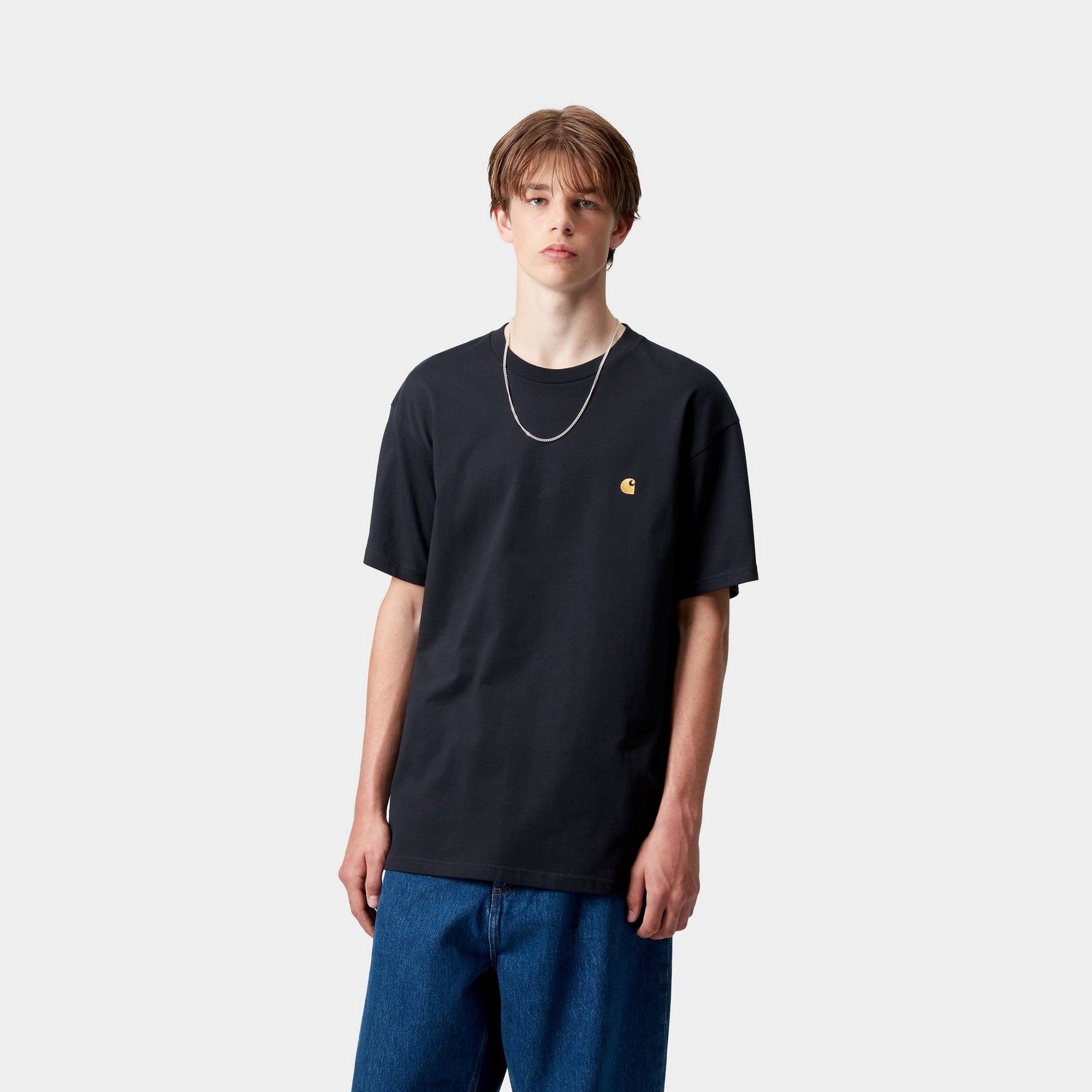 Chase T-Shirt for Men | Premium Dark Navy Cotton Tee | Comfortable Casual Wear for Everyday & Outings