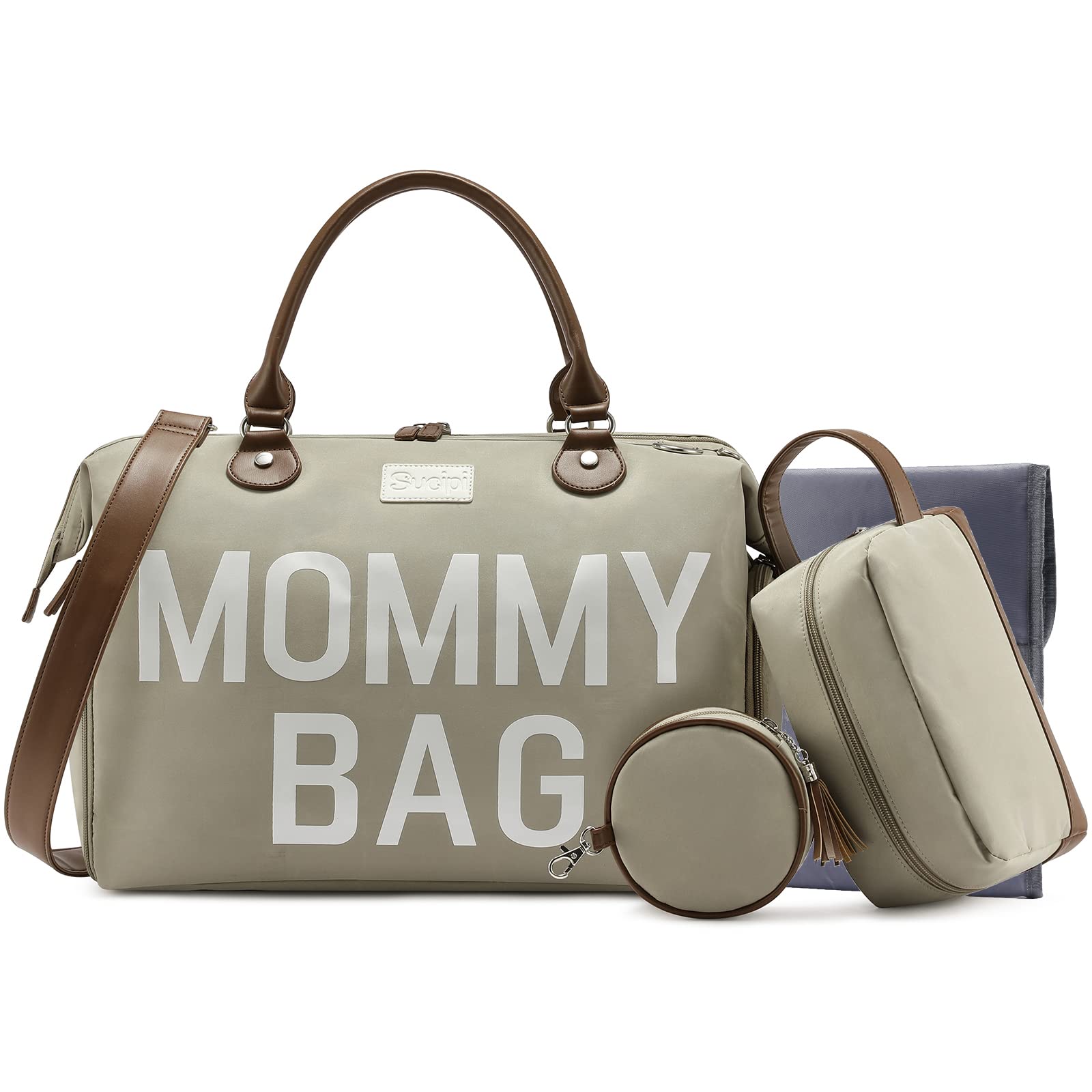 Waterproof Diaper Tote Bag for Hospital - Large Capacity Maternity Bag for Labor & Delivery, Baby Essentials Organizer | Perfect for New Moms, Travel & Hospital Visits