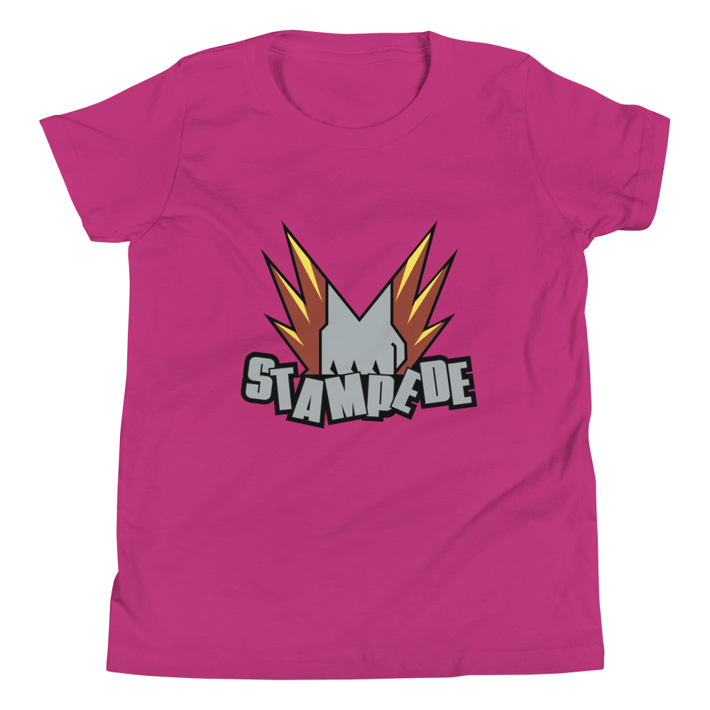 Zoo Jitsu Fighters Stampede Youth Short Sleeve T-Shirt - Cool Animal Martial Arts Graphic Tee for Boys & Girls - Perfect for School, Playdates & Martial Arts Classes