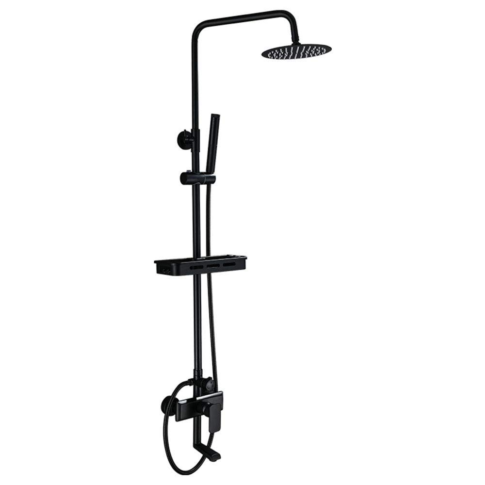 Premium Brass Wall Mounted Rainfall Shower System - NMDCDH Bathroom Shower Faucet with Waterfall Mixer Tap for Bathtub & Shower | Modern Bathroom Upgrade for Spa-Like Experience