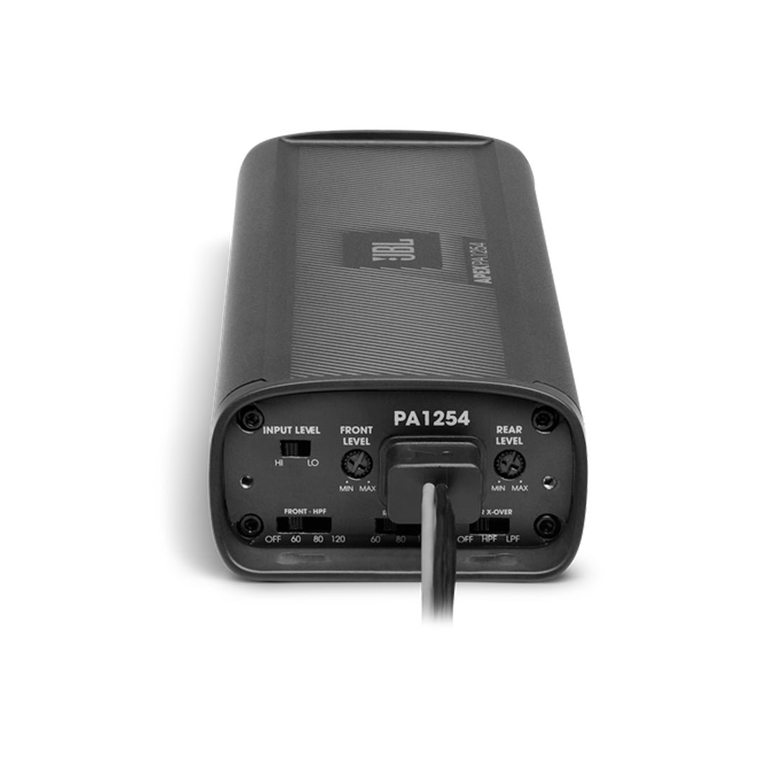 JBL APEX PA1254 4-Channel 300W Full Range Powersports Amplifier - Perfect for Motorcycles, ATVs, and Marine Audio Systems