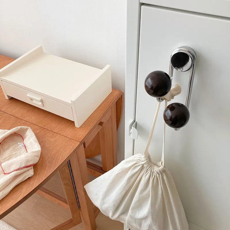 Eames Dot Magnetic Hooks - Strong Neodymium Wall Hooks for Kitchen, Bathroom, Office - Space Saving Organizer for Keys, Towels, Utensils & More