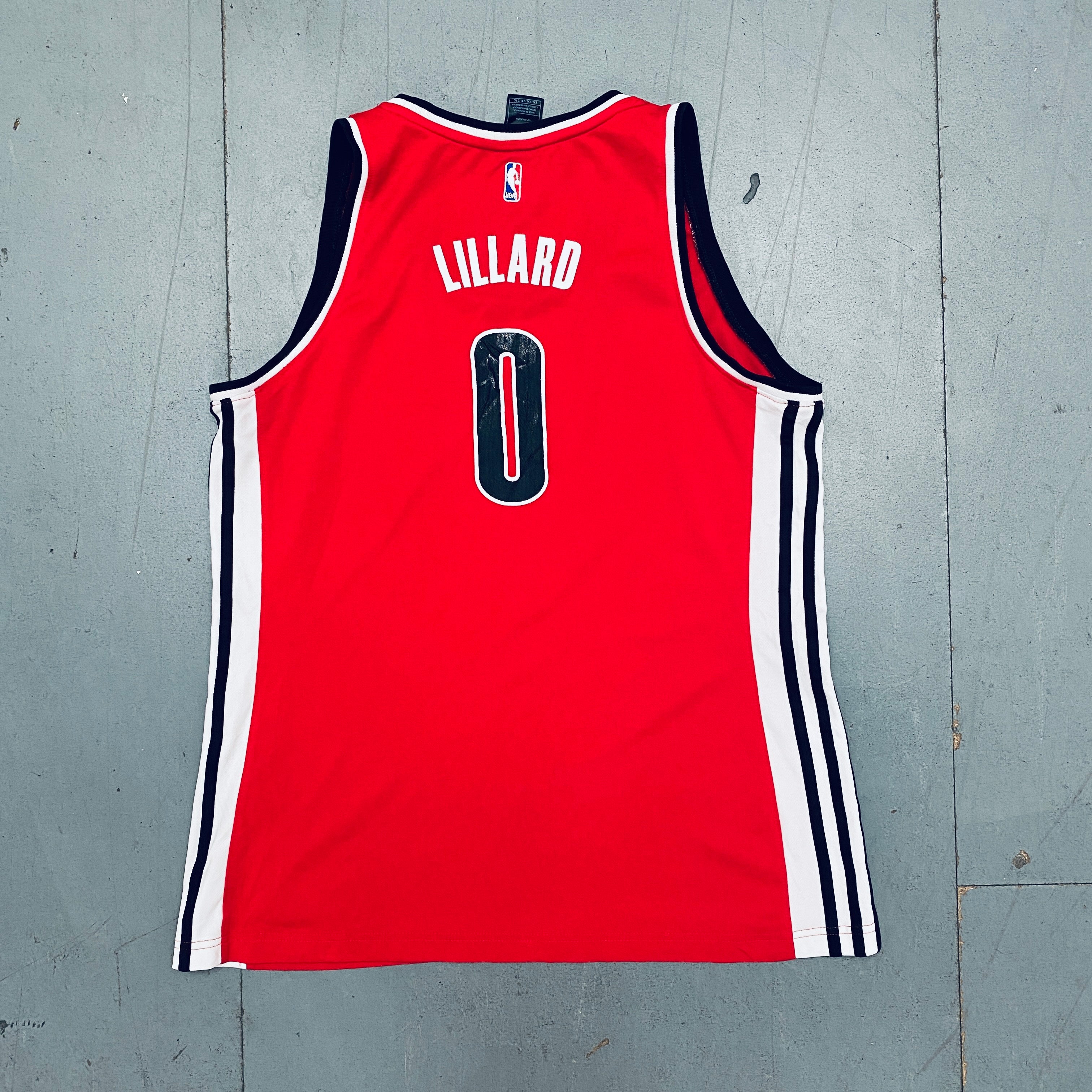 Adidas Damian Lillard Portland Trail Blazers 2012-13 Rookie Red Women's Jersey XXL - Perfect for Game Day, Fan Events & Basketball Collectibles