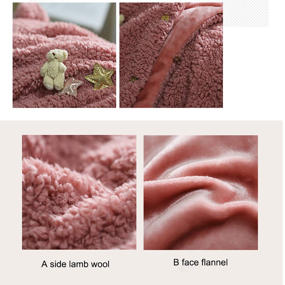 Cozy Lamb Wool Wearable Blanket - Soft Sofa & Office Nap Blanket (43