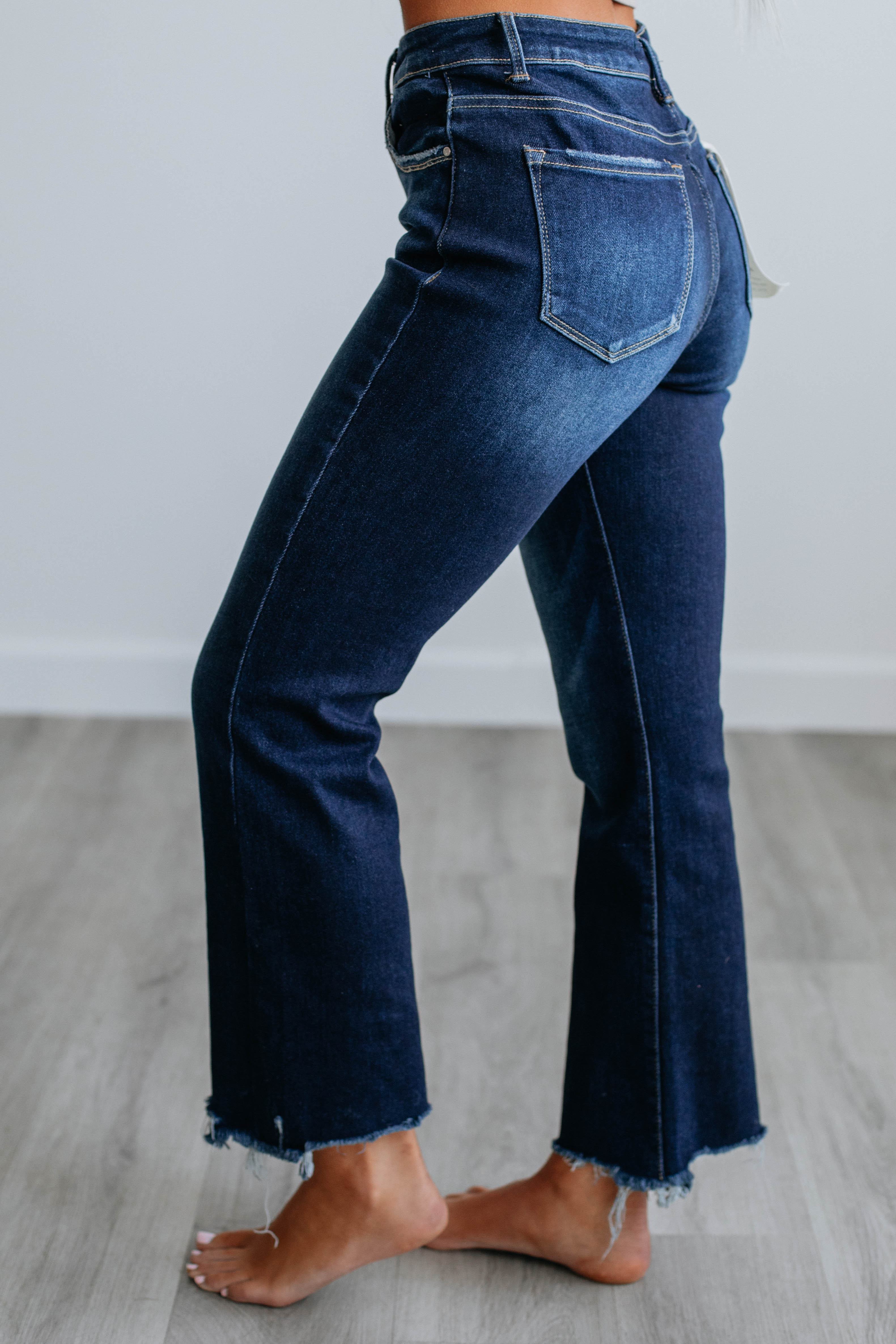 Kennedy Risen Jeans for Women - Dark Wash Denim Pants, High Waist Slim Fit Stretch Jeans | Perfect for Casual Wear, Office & Night Out
