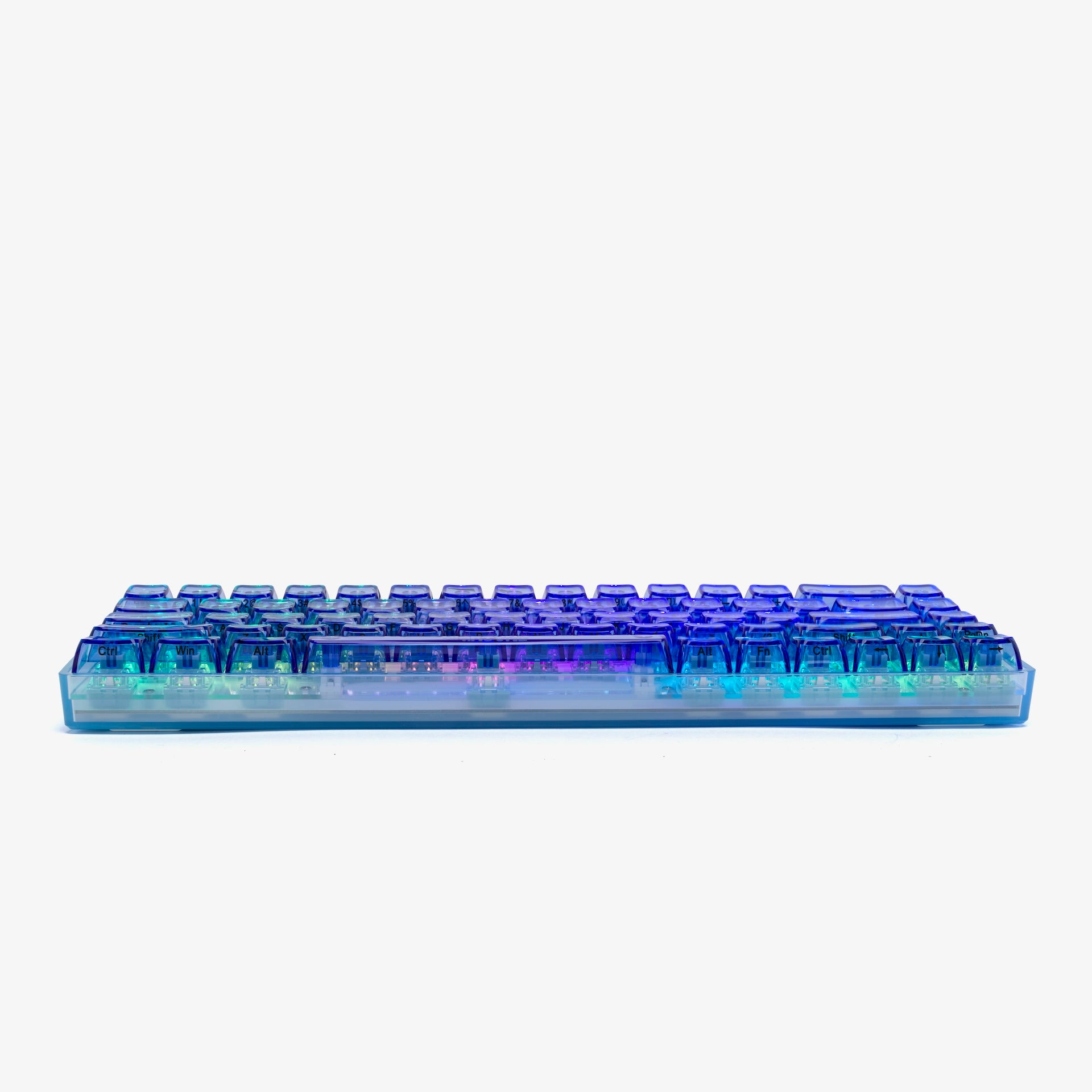 Clear Sapphire Basecamp 65% Mechanical Keyboard with BW V2 Switches - Compact Gaming & Office Keyboard for Typists, Programmers & Gamers