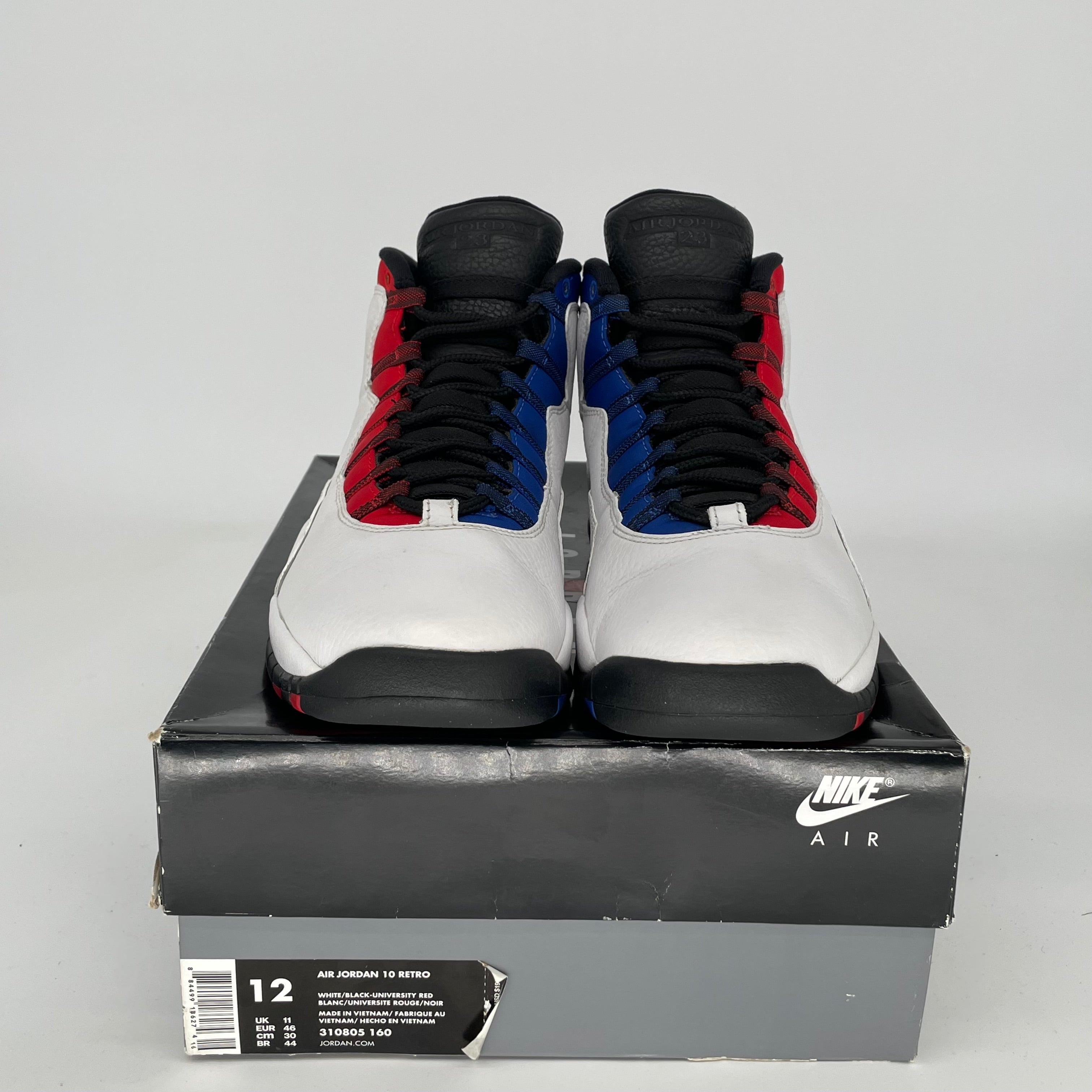 AIR JORDAN 10 RUSSELL WESTBROOK CLASS OF 2006 Basketball Shoes - Men's Size 12 (310805-160) - Retro Sneakers for Collectors & Streetwear Fashion