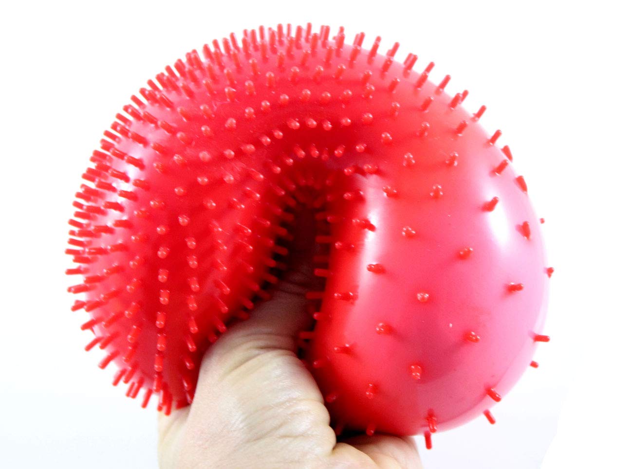 Curious Minds Busy Bags 1 Jumbo Nubby Bumpy Stretch Squishy Ball - Sensory Stress Relief Squeeze Toy for Kids & Adults (Random Color) - Perfect for Anxiety Relief, Occupational Therapy & Classroom Fidget Tools