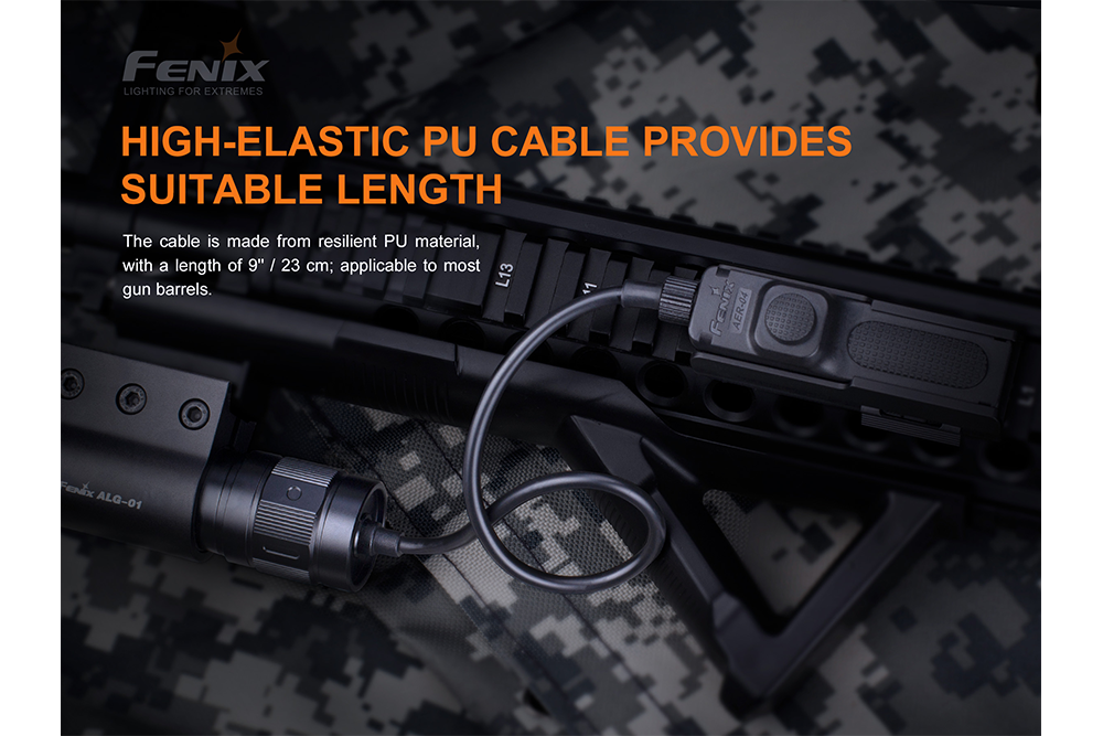Fenix AER 04 Tactical Remote Switch for Flashlights - Waterproof & Durable Pressure Switch for Hunting, Camping & Outdoor Adventures