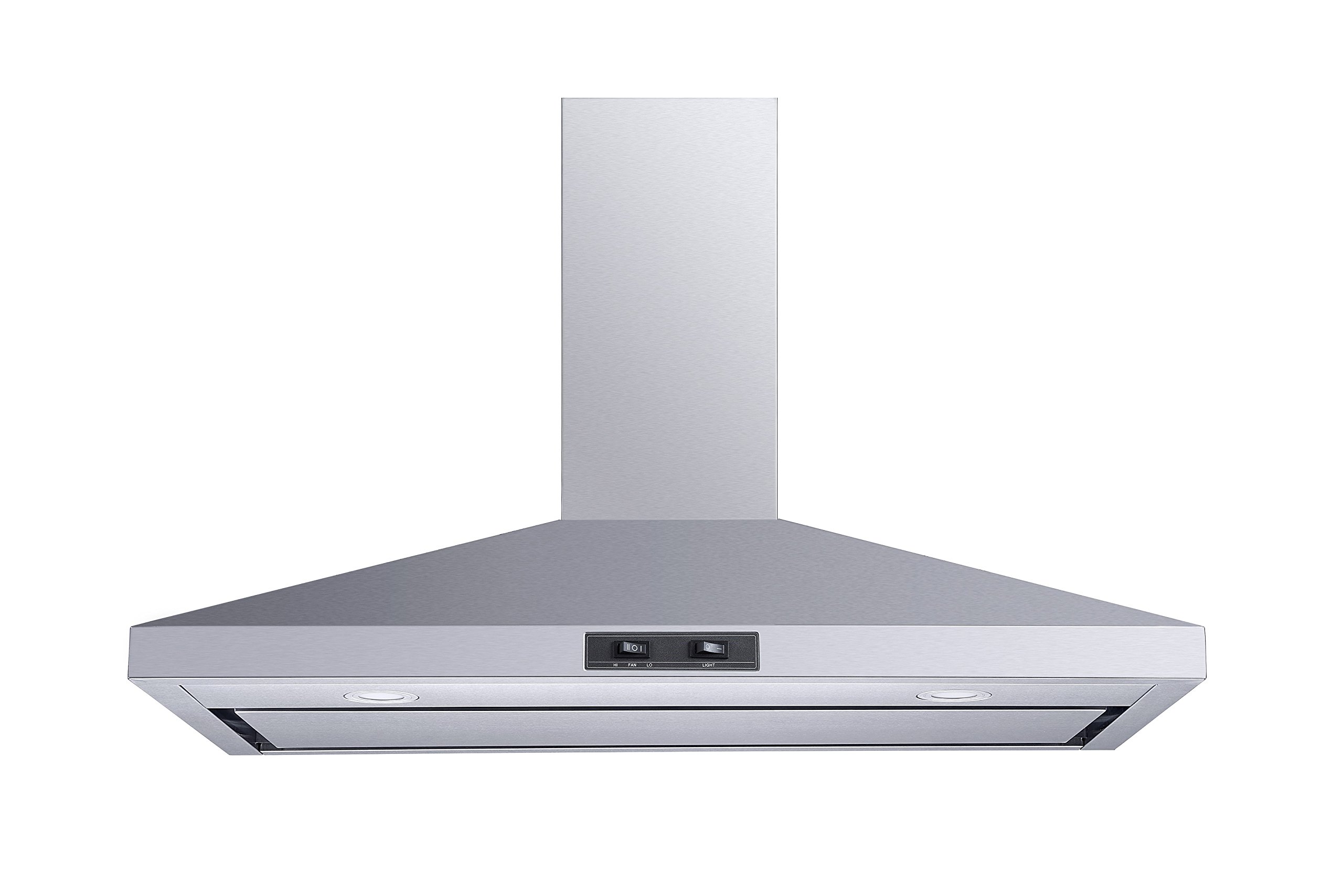 Winflo 36 Inch Stainless Steel Convertible Wall Mount Range Hood with Mesh Filter - Powerful Kitchen Ventilation for Gas & Electric Stoves - Perfect for Modern Home Cooking & Grilling