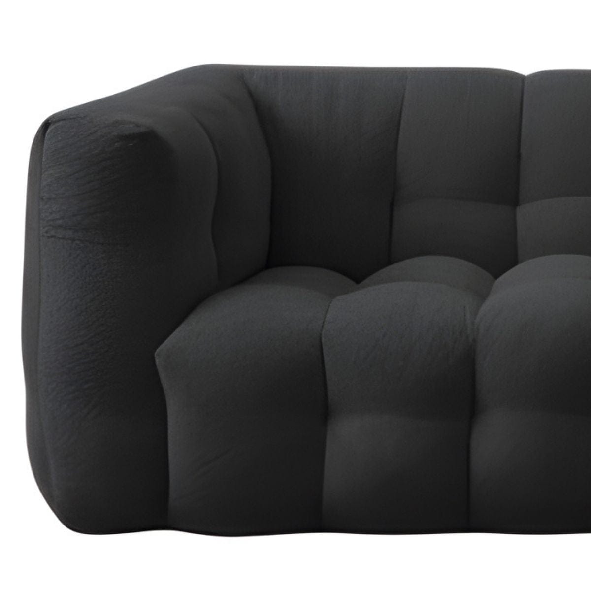 Premium ROSAS 2-Seater Sofa - Modern Upholstered Loveseat for Living Room, Lounge & Small Spaces - Comfortable Fabric Couch for Apartments, Dorms & Cozy Home Decor