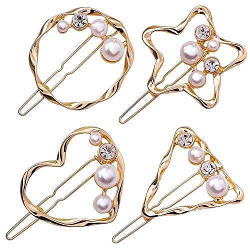 4 Pcs Geometric Shapes Hair pins