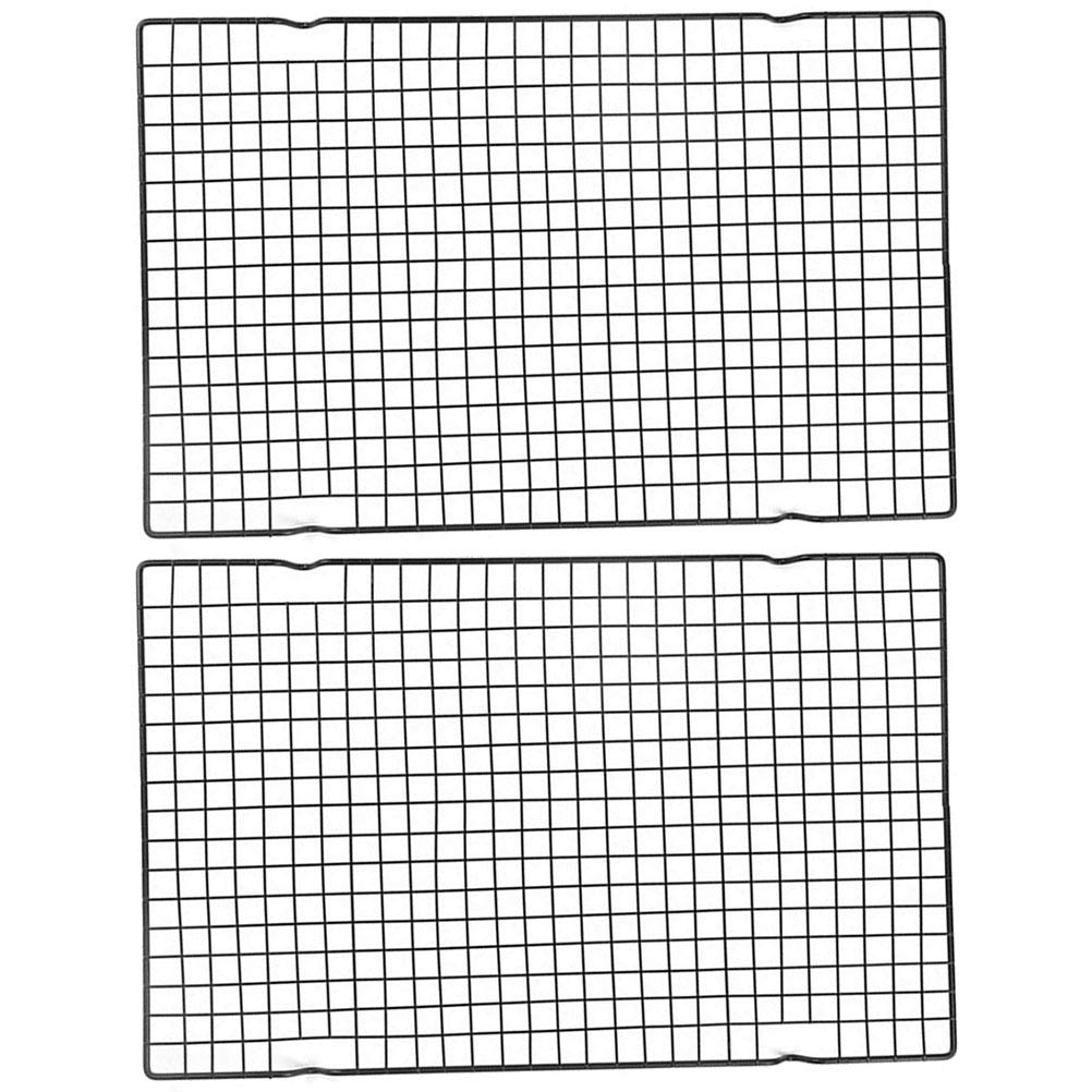 DOITOOL 2-Pack Nonstick Cooling Rack for Bread, Cake, Cookies - Heavy Duty Baking Cooling Rack Set - Perfect for Cooling, Drying & Decorating Baked Goods (Ideal for Home Bakers & Professional Kitchens)