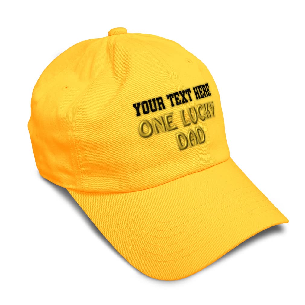 Soft Baseball Cap for Men & Women - Lucky Dad Blessed Family Hat - Comfortable Adjustable Dad Hat for Everyday Wear - Perfect for Sports, Outdoor Activities & Casual Outfits