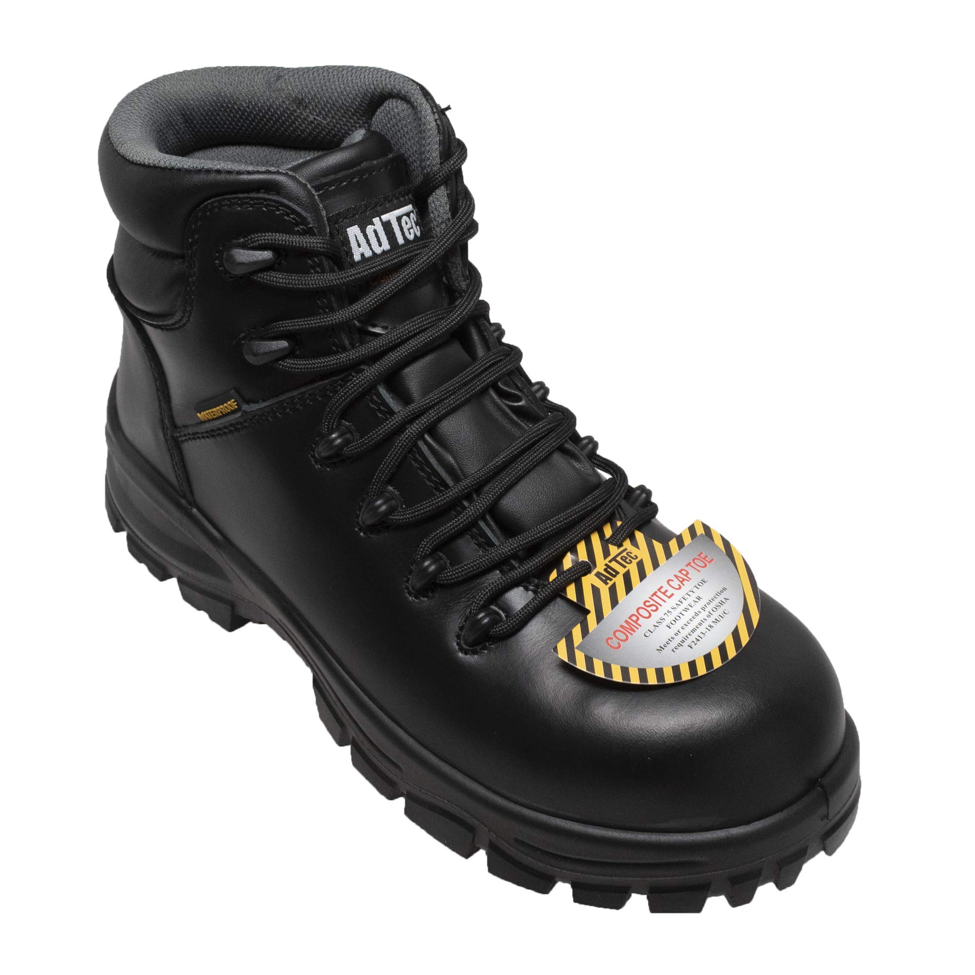 Ad Tec 6 Inch Women's Safety Work Boots - Waterproof Oil-Tanned Leather with Composite Toe for Construction, Warehouse & Outdoor Work
