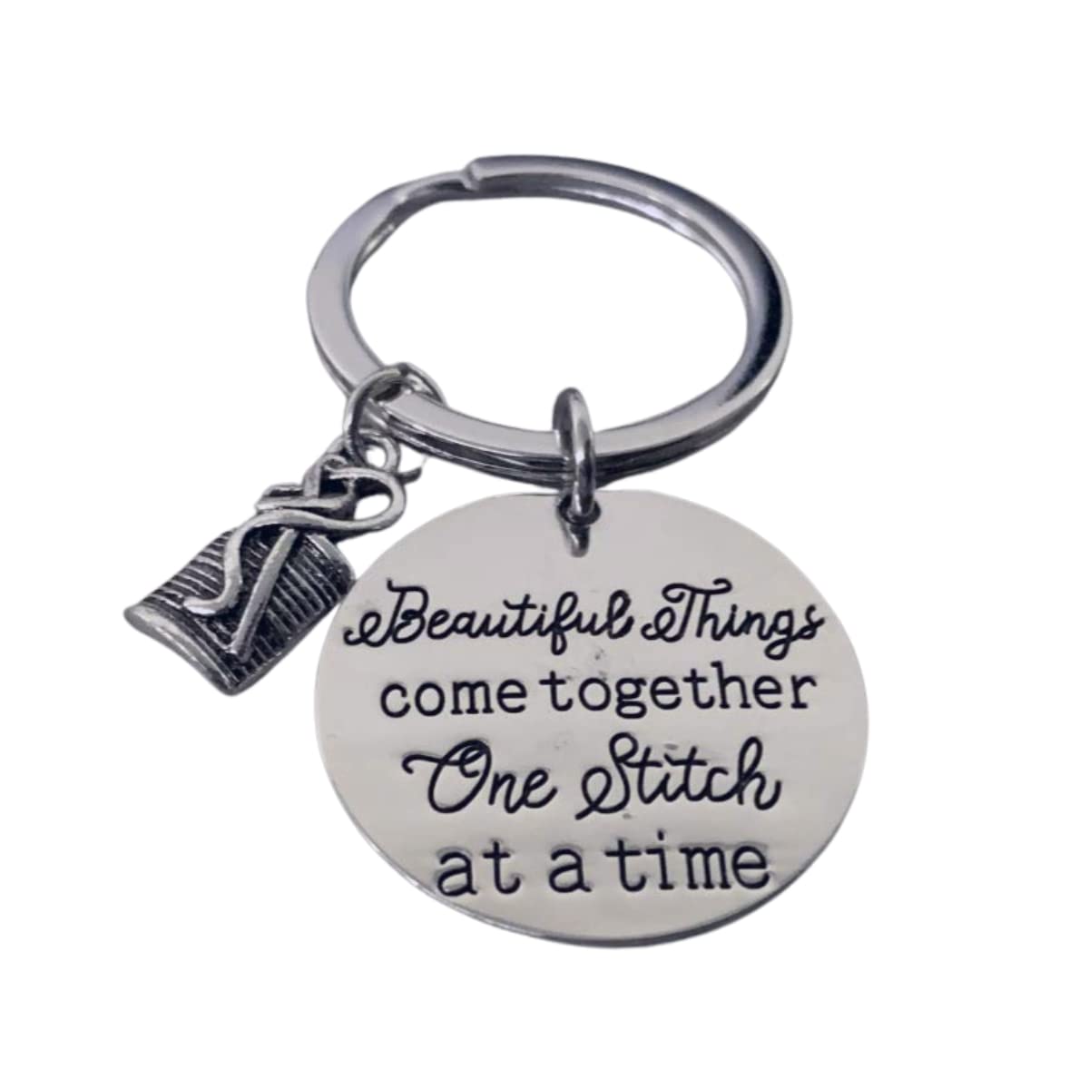 Handmade Crochet Keychain - Unique Crocheting & Sewing Gift for Quilters - Perfect for Keys, Bags & DIY Craft Lovers - Home Decor & Personalized Present Idea