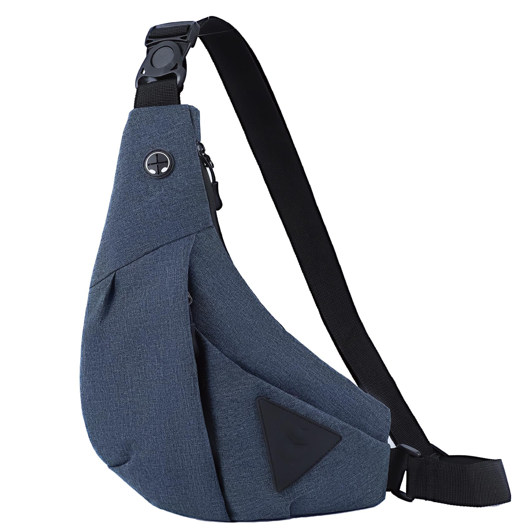 MAYMOONER Anti Theft Crossbody Bag for Women & Men - Secure Sling Chest Shoulder Bag with Anti-Theft Design - Perfect for Travel, Sports, Work & Daily Use - Stylish Blue Color
