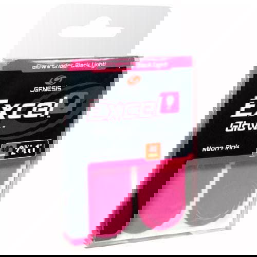 Genesis Excel Glow Performance Bowling Tape - Neon Pink (40 Count) | High-Grip, Durable Bowler's Tape for Enhanced Performance | Perfect for Night Bowling & League Play