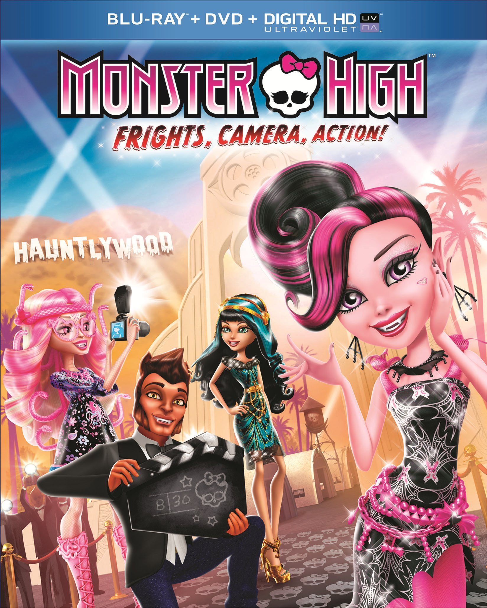 Monster High: Frights, Camera, Action! Blu-ray Movie | Scary Fun Teen Animation Film | Perfect for Sleepovers & Halloween Parties