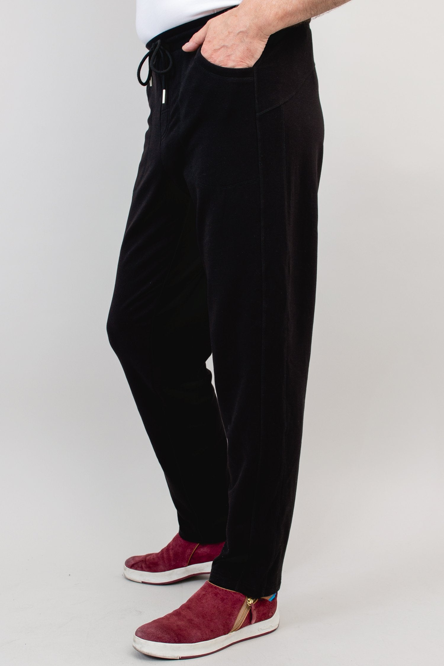Chris Men's Black Cotton Dress Pants - Comfortable & Stylish for Office, Business & Formal Occasions
