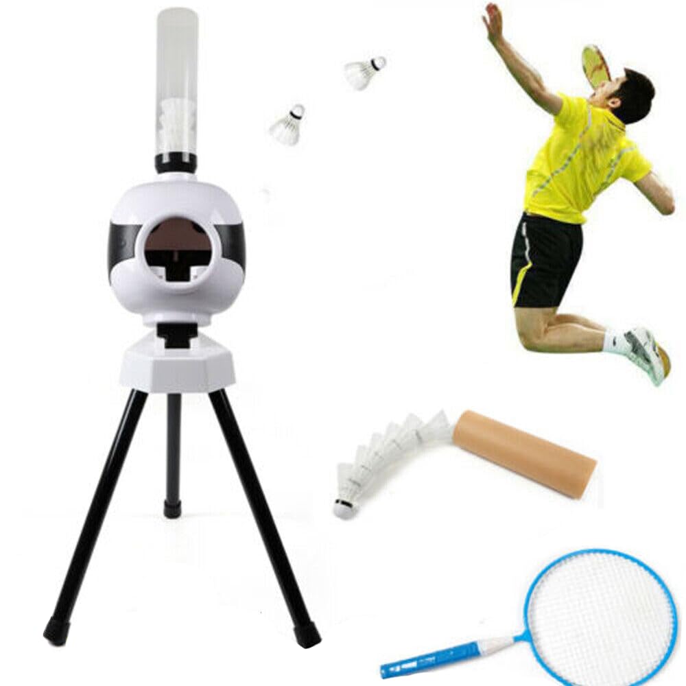 Automatic Badminton Serve Machine - Portable Shuttlecock Launcher for Indoor & Outdoor Training | Badminton Robot Pitching Machine for Solo Practice & Coaching | Perfect for Backyard, Gym & Club Use